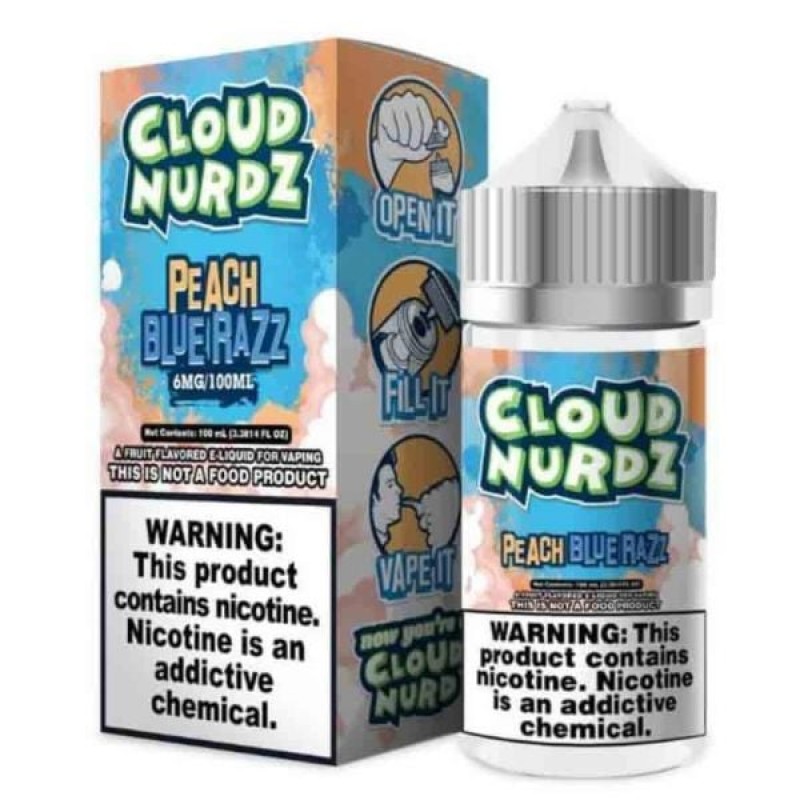 Peach Blue Razz Cloud Nurdz 100mL