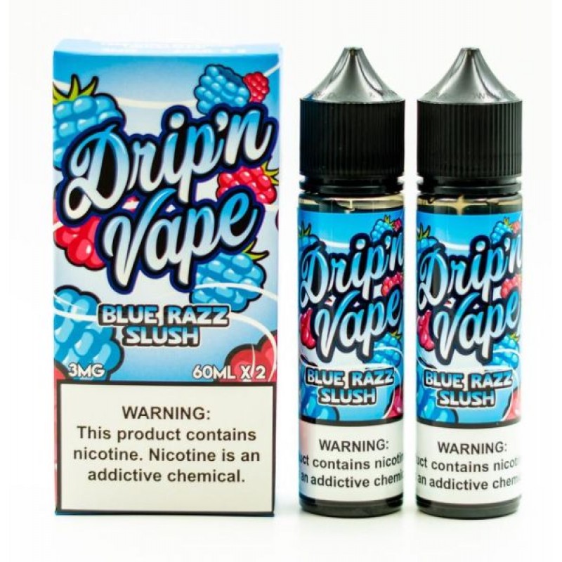 Blue Razz Slush – Drip’n Vape – 60mL x 2