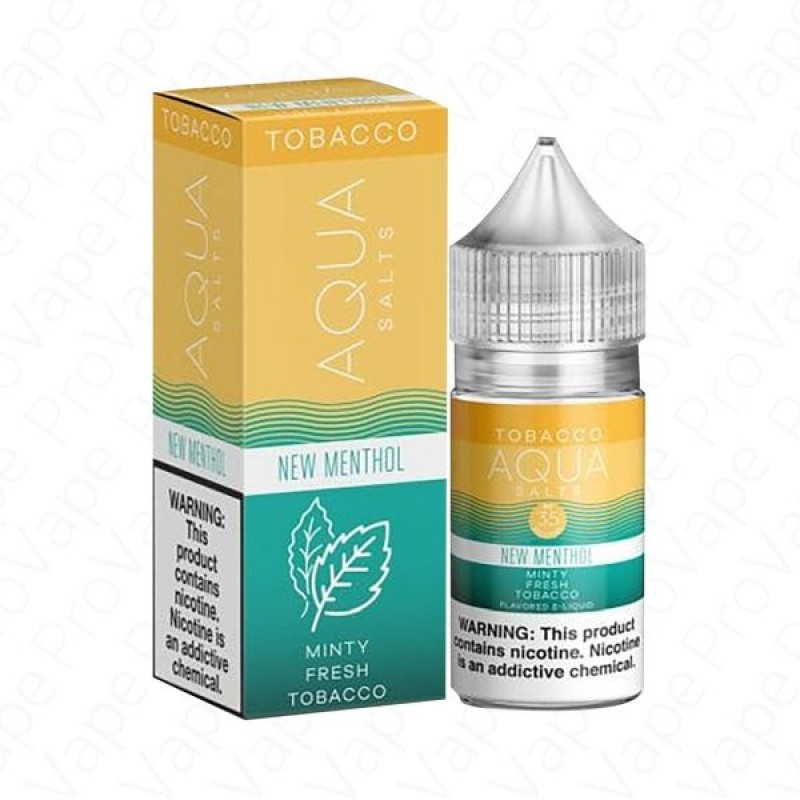 New Menthol Tobacco Salt Aqua 30ml