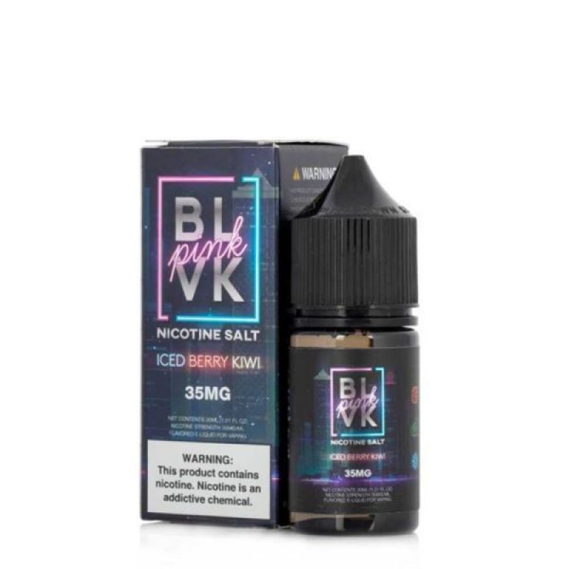 Iced Berry Kiwi Salt BLVK Pink 30mL