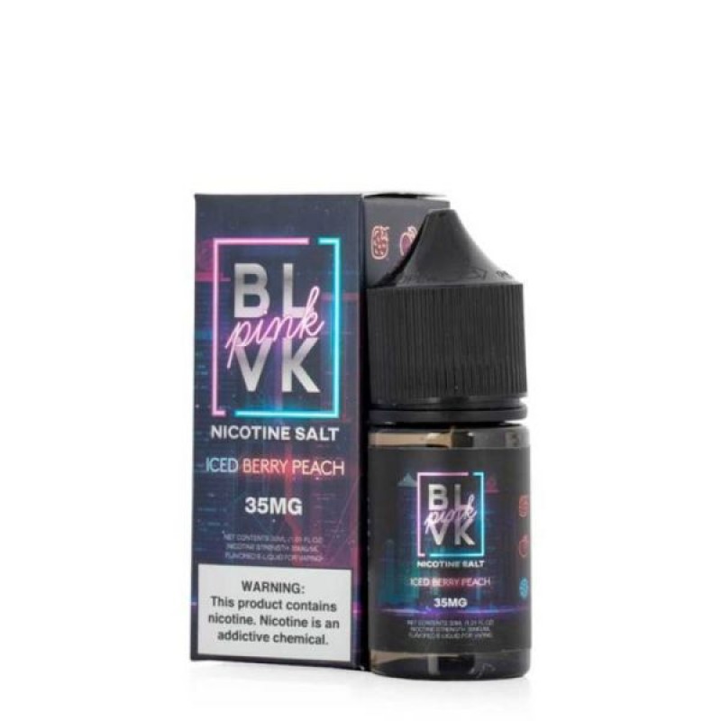 Iced Berry Peach Salt BLVK Pink 30mL