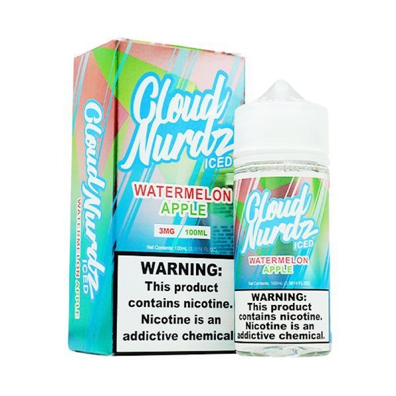 Watermelon Apple Iced Cloud Nurdz E-Juice 100ml