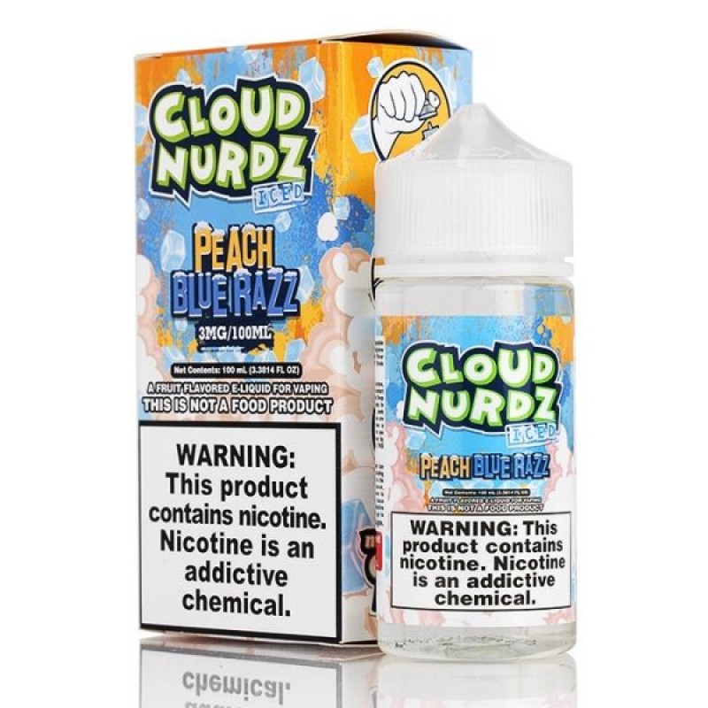 Peach Blue Razz Iced - Cloud Nurdz - 100mL