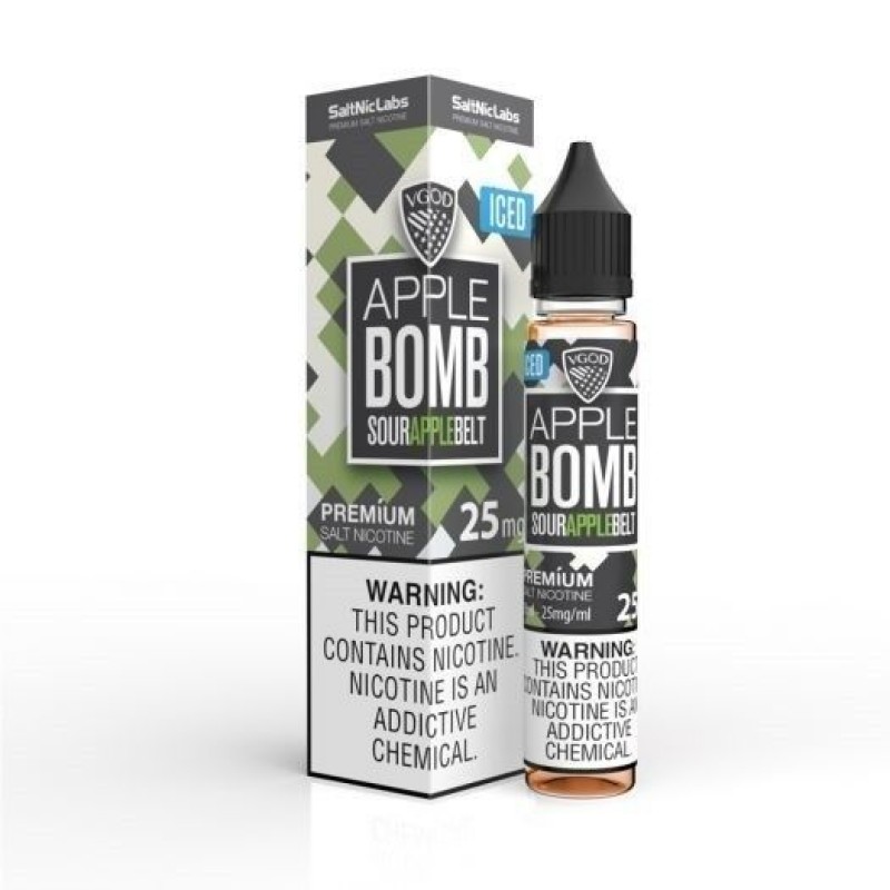 Apple Bomb Iced – SaltNic Labs – VGOD – 30mL