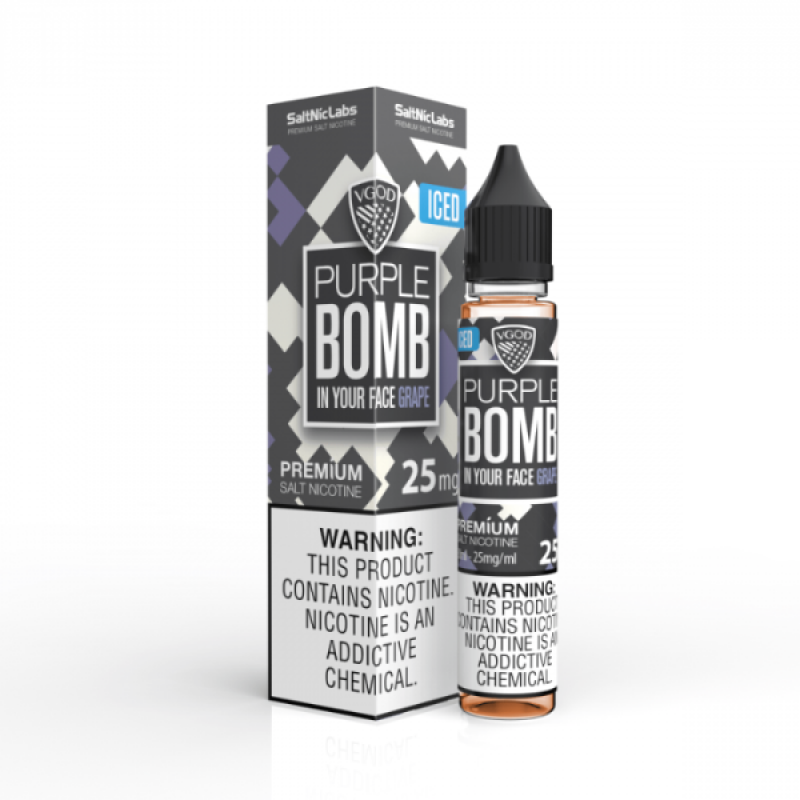 Grape Purple Bomb Iced SaltNic Labs VGOD 30mL