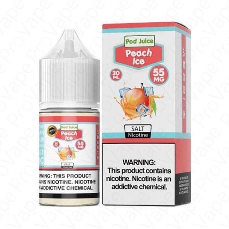 Peach Ice Salt Pod Juice 30mL