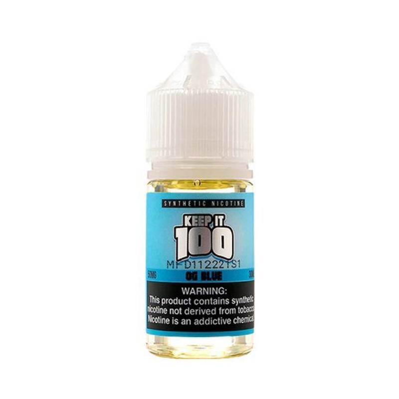 OG Blue Keep It 100 TFN Salt Nic E-Juice 30ml