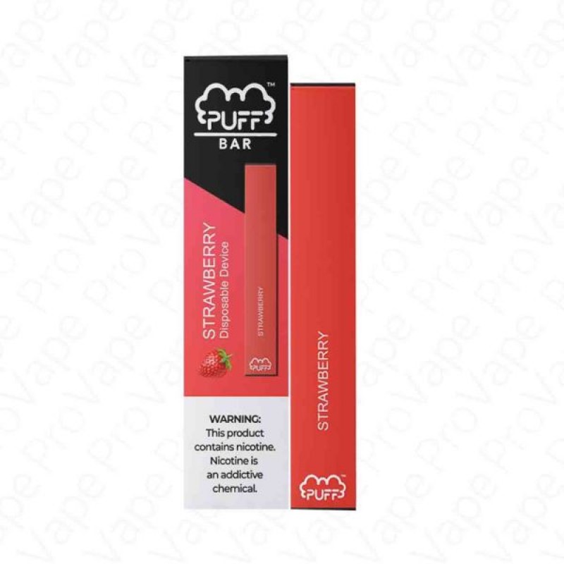 Strawberry Puff Bar Disposable Pod Device 5%